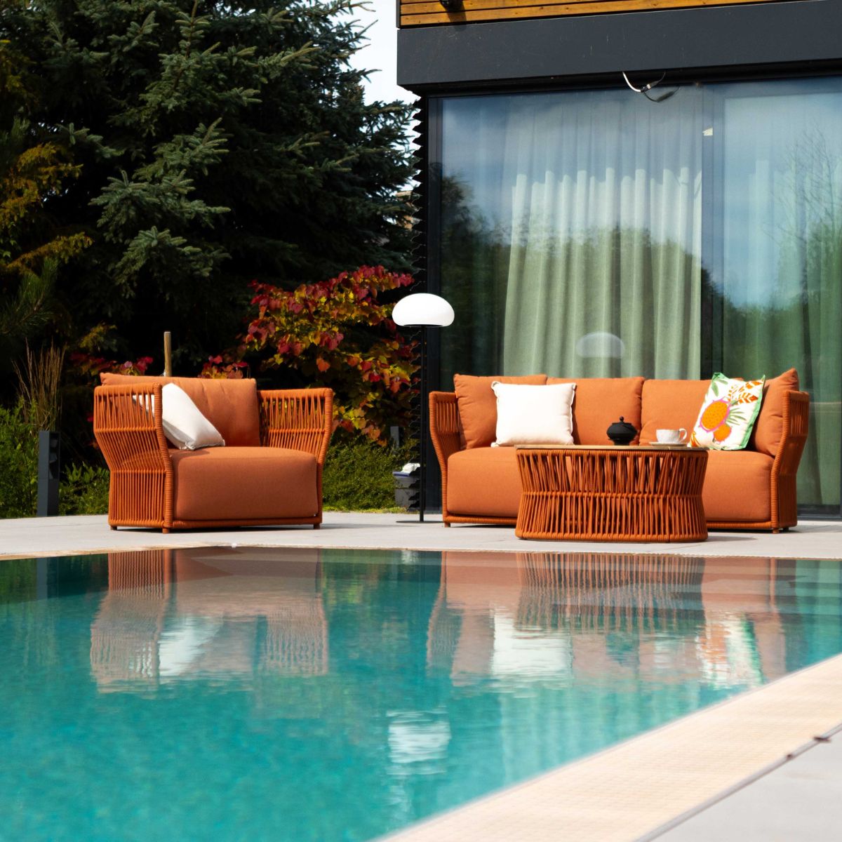 Have some joy - Zestaw ogrodowy | Sofa 2 os + fotel + stolik kawowy