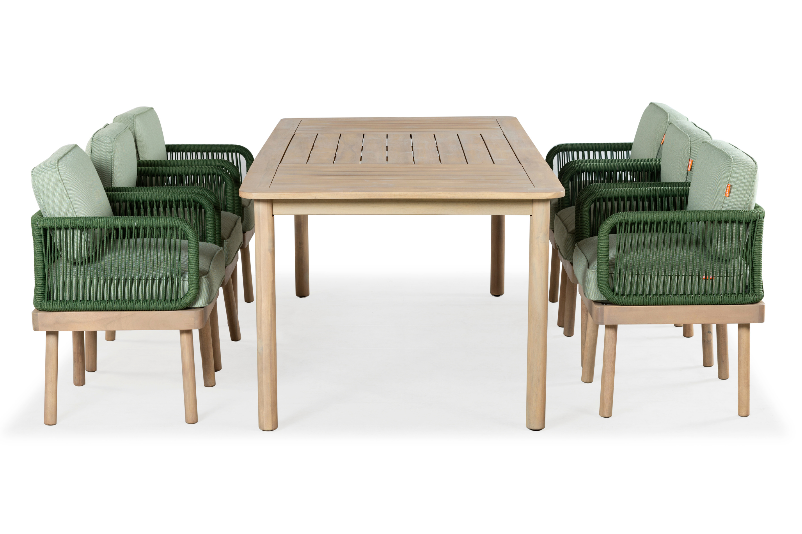 Green it up - Zestaw jadalniany | stół + 6 krzeseł