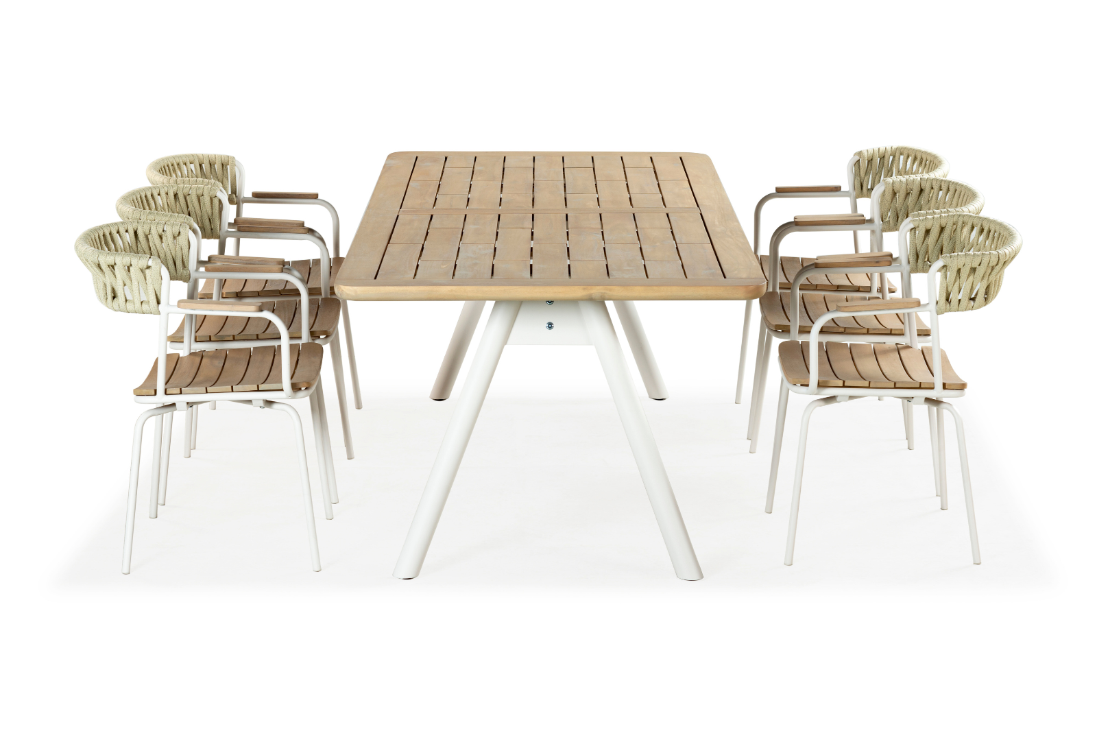 Grab the moment - Zestaw jadalniany I stół + 6 krzeseł drewnianych