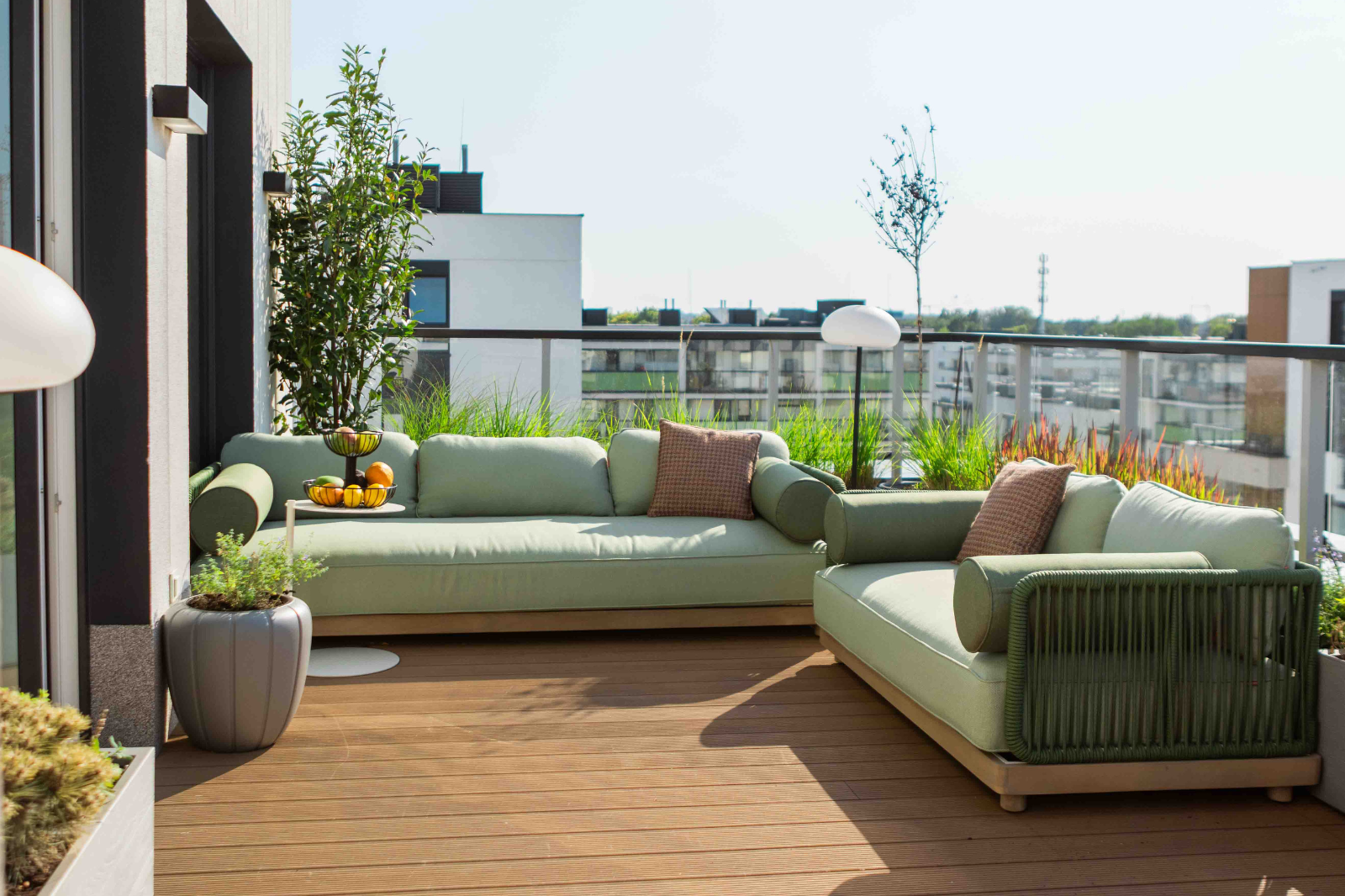 Green it up - Zestaw ogrodowy | Sofa 3 os + sofa 2 os + fotel + stolik kawowy