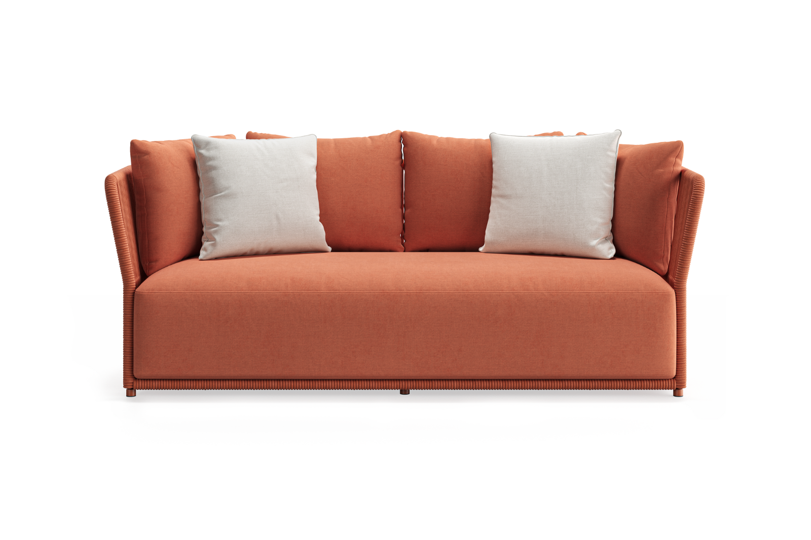 Have some joy! - Zestaw ogrodowy | Sofa 3 os + fotel + fotel + drewniany stolik kawowy
