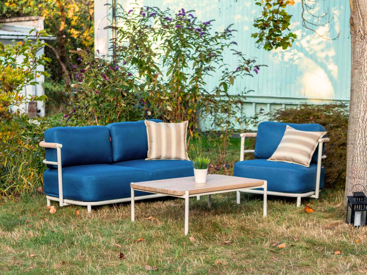 Reach the stars - Zestaw ogrodowy | Sofa 2 os + fotel + fotel + stolik kawowy