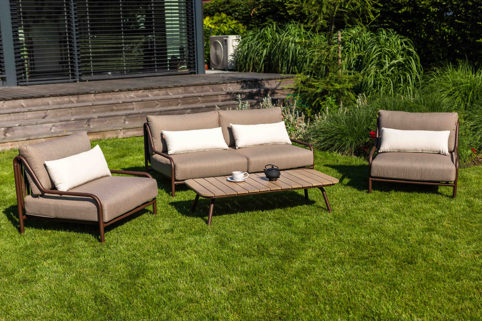 Coffee or tea - Zestaw ogrodowy | Sofa 2 os + fotel + fotel + stolik kawowy