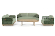 Green it up - Garden set | 2-seater sofa + 2-seater sofa + armchair + coffee table