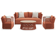 Have some joy! - Zestaw ogrodowy | Sofa 2 os + fotel + fotel + stolik kawowy