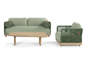 Green it up - Balcony Set | 2-seater sofa + armchair + coffee table