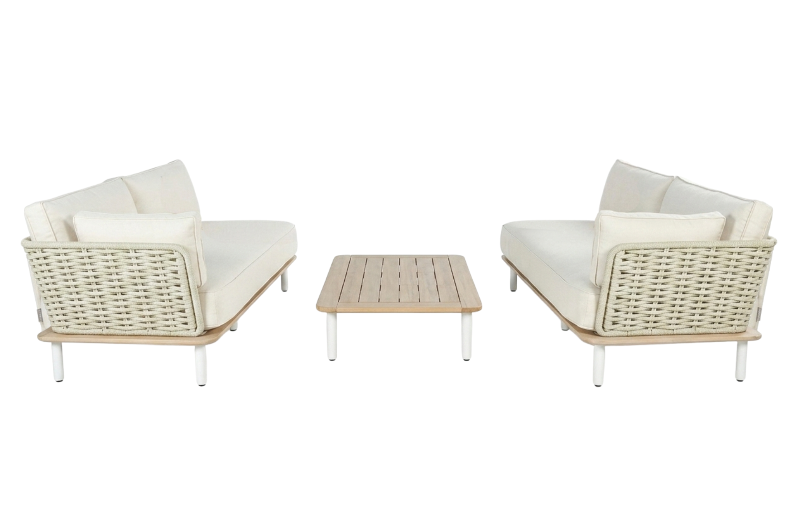 Grab the moment - Zestaw ogrodowy | Sofa 2 os lewa + sofa 2 os prawa + stolik kwadrat